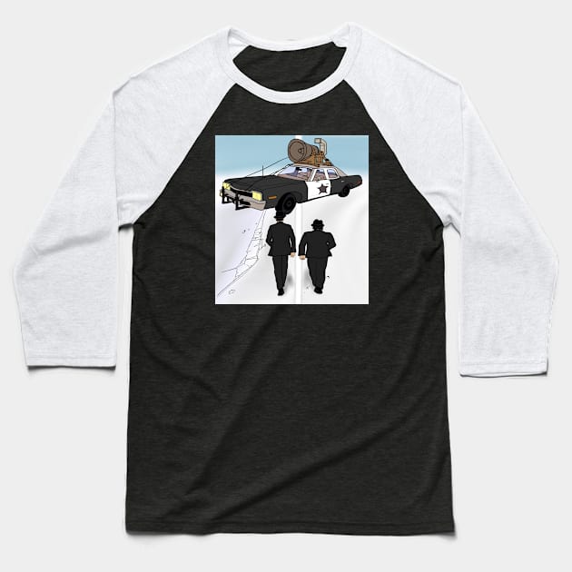 Akira Blues Baseball T-Shirt by Bhrnt